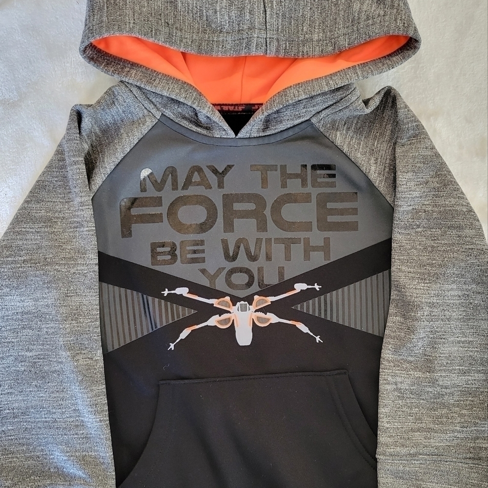 𝅺STAR Wars Force X Wing Hoodie Size 4